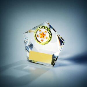 Clear Glass Mini Pentagon Clear Glass Mini Pentagon