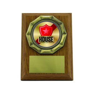 Wood effect Plaque House Red Wood effect Plaque House Red