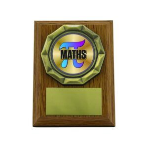 Wood effect Plaque Maths Wood effect Plaque Maths