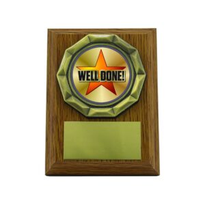 Wood effect Plaque Well Done Wood effect Plaque Well Done