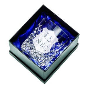 Whiskey Glass with Engravable Panel + Case Whiskey Glass with Engravable Panel + Case