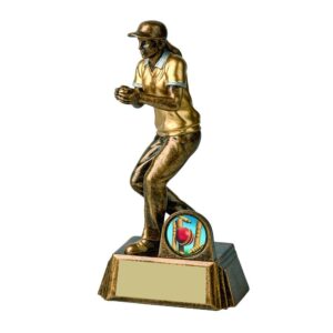 Antique Gold Female Cricket Fielder