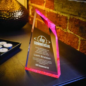 Acrylic Stand Award  - Blue Tint