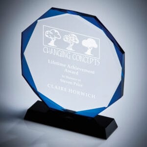 Crystal with Blue "Halo" ( in Presentation Case)